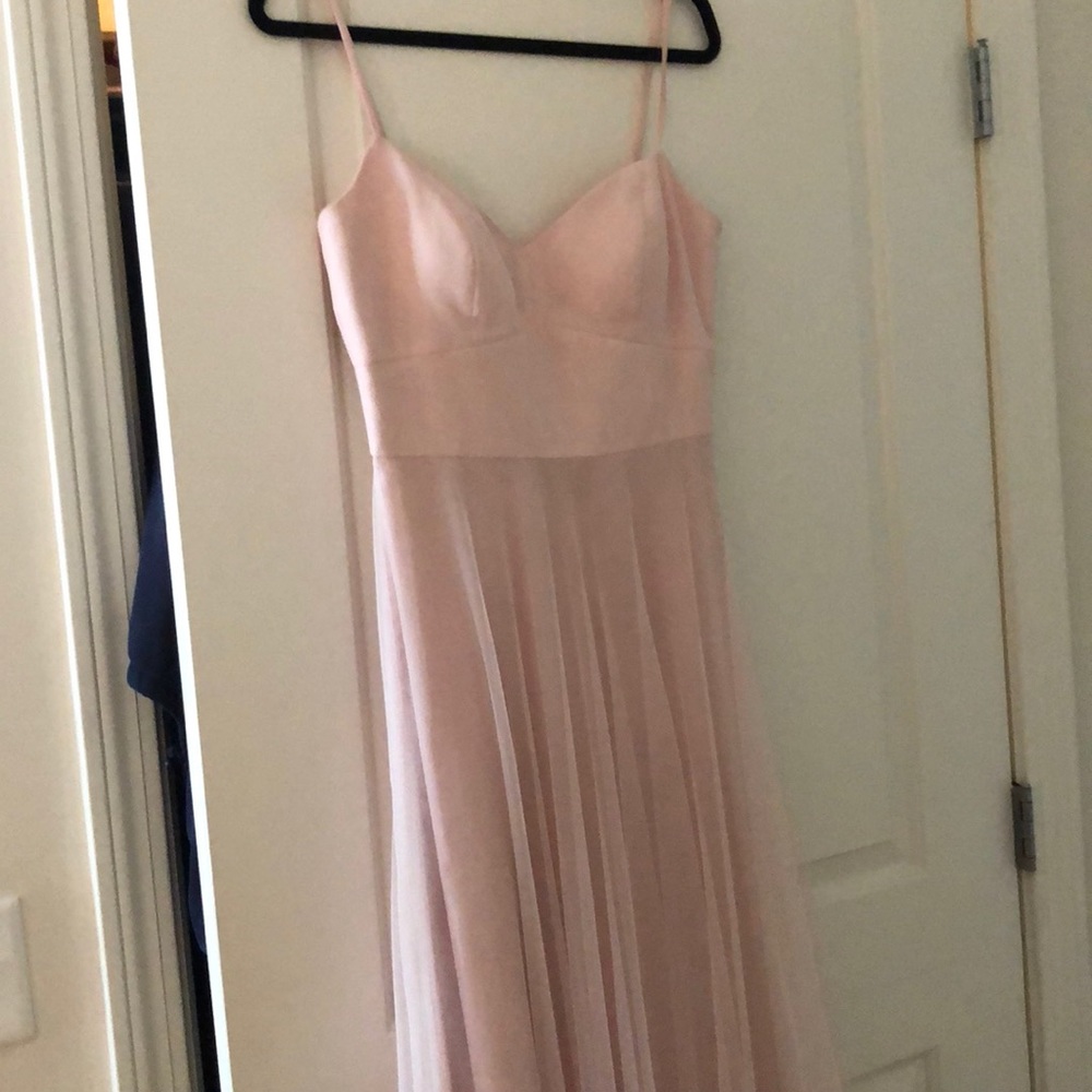 Light pink bridesmaid dress
